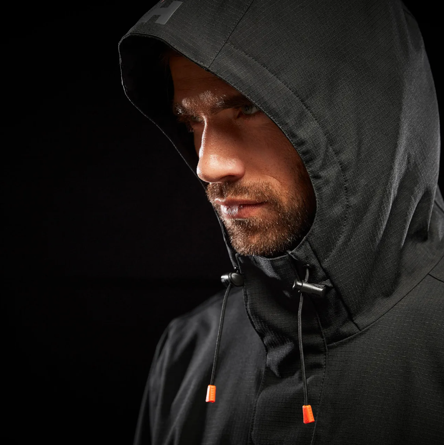 Helly Hansen 70127 Manchester Waterproof Rain Jacket 990 Black from GME Supply